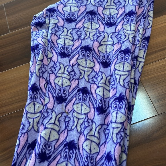 Large eeyore Disney purple pajama pants fleece - Picture 3 of 5